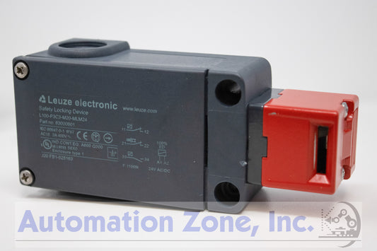 Leuze Electronic L100-P3C3-M20-MLM24 Safety Locking Device – 24V DC, Magnet Force Locking, IP67