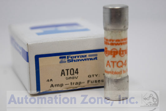 Mersen/Ferraz Shawmut ATQ4 Amp-trap Fuse – 4A, 500V AC, Time-Delay Midget Fuse (Lot of 29)