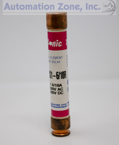 Mersen/Ferraz Shawmut TRS1-6/10R Tri-Onic Fuse – Class RK5, 1.6A, 600V AC/DC, Time-Delay (Lot of 8)