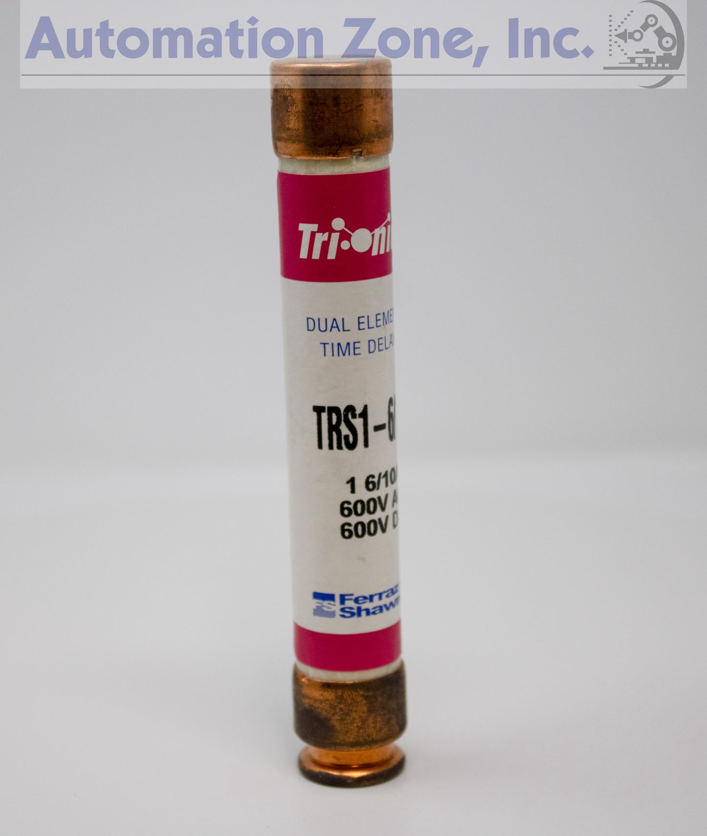 Mersen/Ferraz Shawmut TRS1-6/10R Tri-Onic Fuse – Class RK5, 1.6A, 600V AC/DC, Time-Delay (Lot of 8)