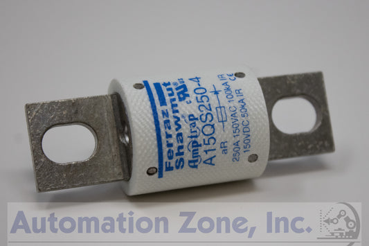 Mersen/Ferraz Shawmut A15QS250-4 Amp-Trap Fuse – High Speed, 250A, 150V AC/DC, Bolt-In Blade