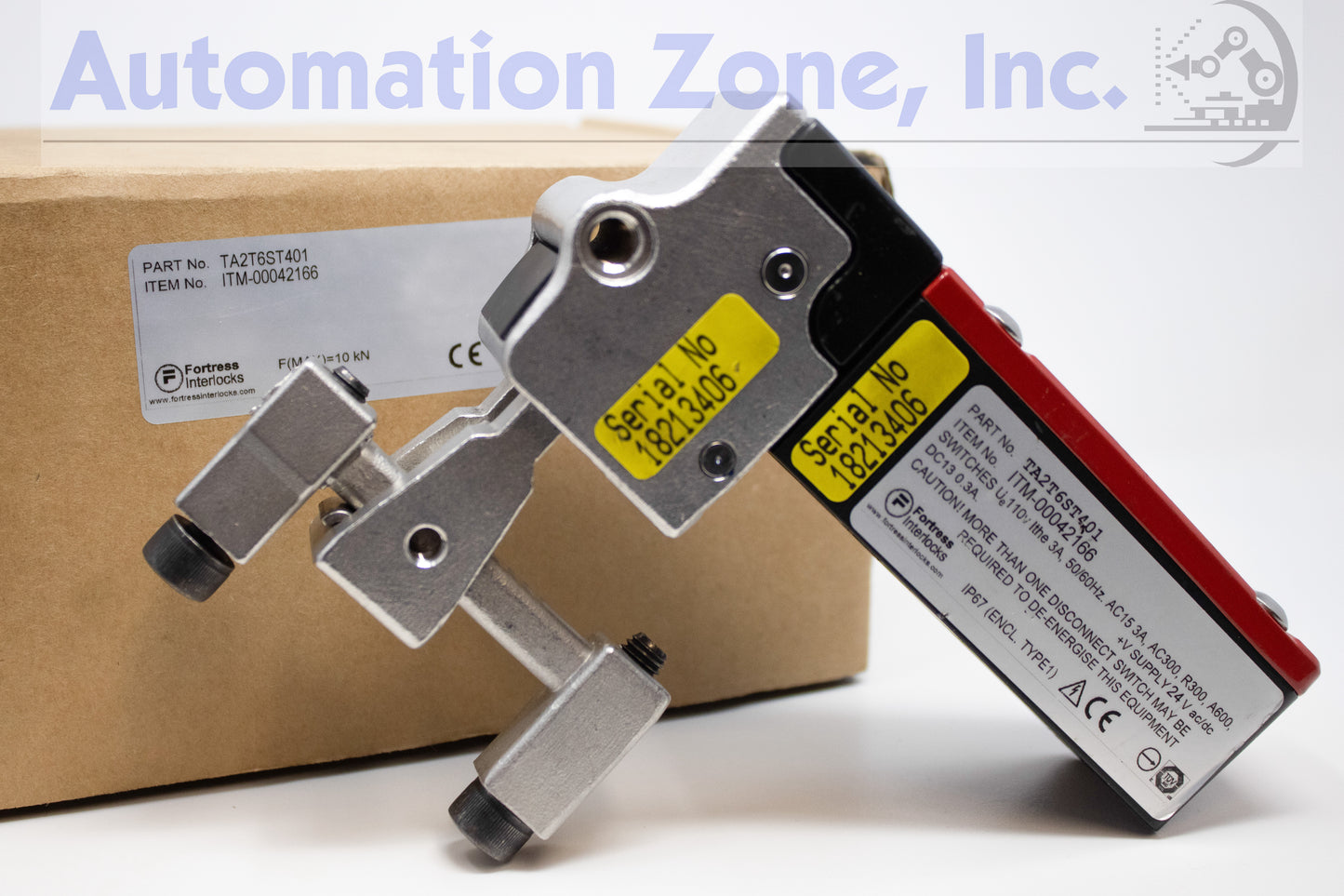 Fortress Interlocks TA2T6ST401 amGardpro Safety Switch – Heavy Duty Tongue Actuator, Left-Handed, 24V, IP67
