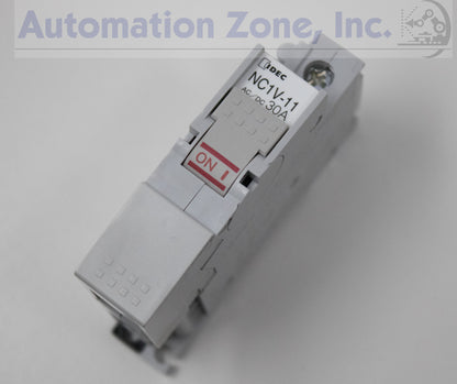 IDEC NC1V-1121-30AA Circuit Protector – 1-Pole, 30A, 250V AC/65V DC, DIN Rail Mount, Medium Time Delay