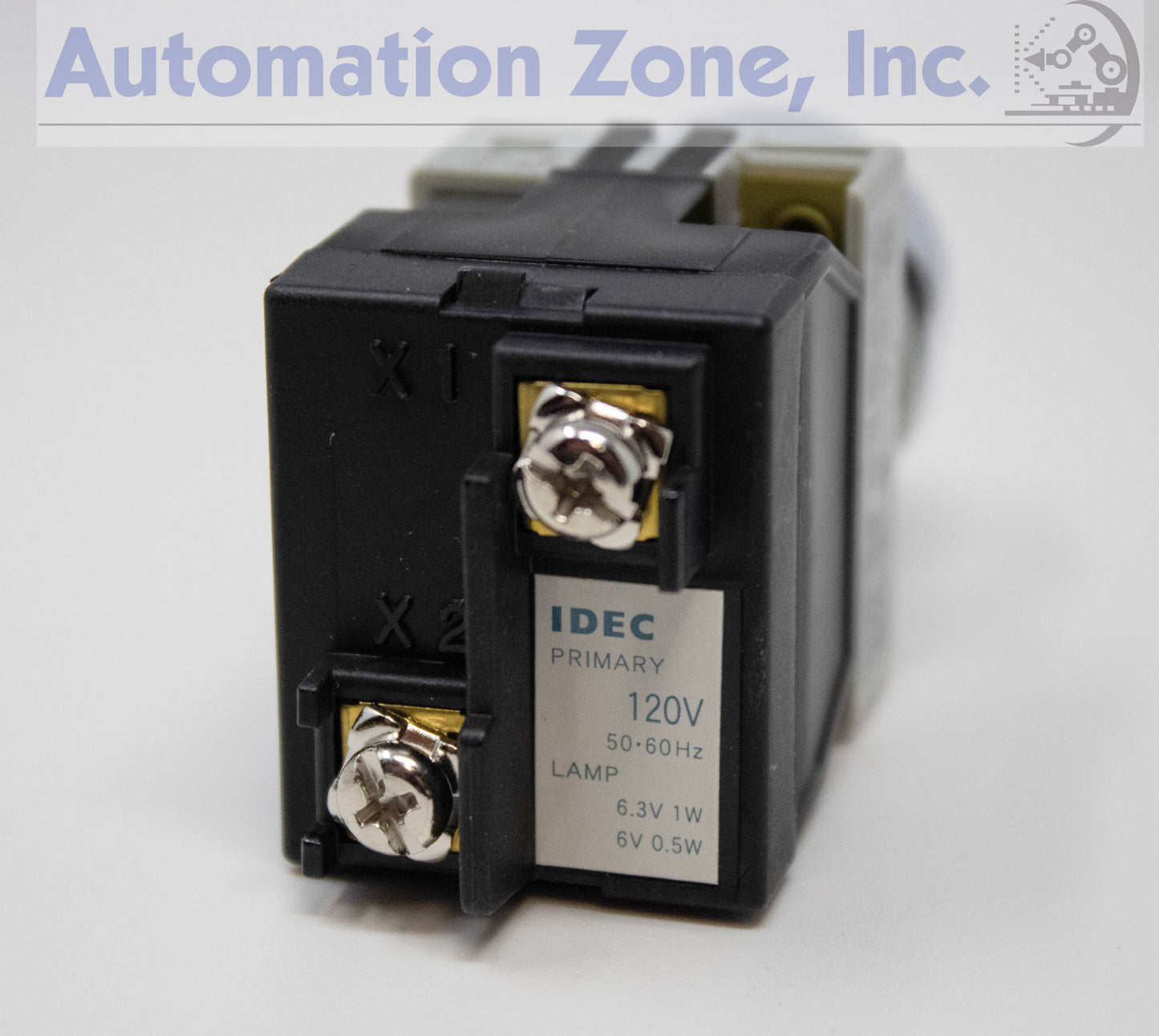 IDEC APW1126-W TW Series Pilot Light – 22mm, White, 120V AC Transformer Type, Octagonal Bezel