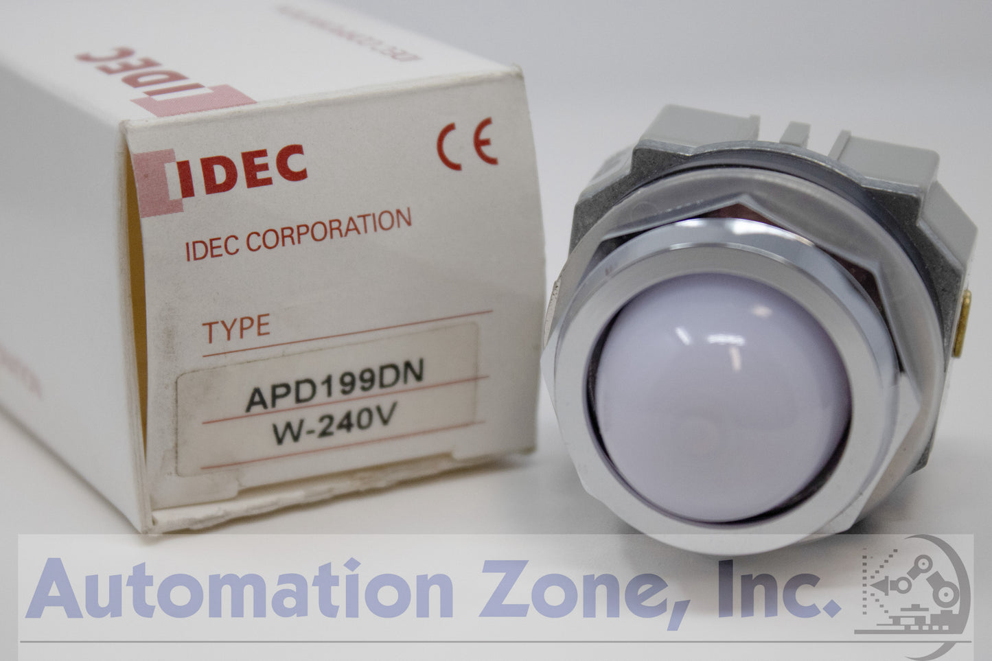 IDEC APD199DN-W-240V TWND Pilot Light – 30mm, LED, White Dome, 240V AC Full Voltage
