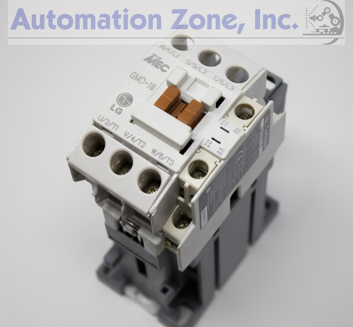 LS Electric (LG) GMD-18 Meta-Mec Contactor – 3-Pole, 18A (AC-3), 24V DC Coil, 1NO+1NC Aux