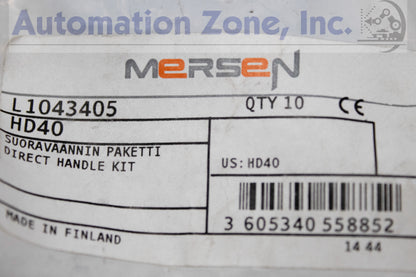 Mersen HD40 Direct Mount Handle – For Compact Fused Disconnect Switches, Black (Lot of 4)