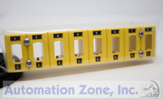 Marlin Mfg Corp MARACC068 Type K Mini Stripanel – 8 Position, 2-Pole, Miniature Thermocouple Connector Panel
