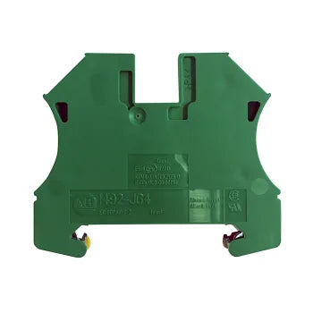 Allen-Bradley 1492-JG4 Ground Terminal Block – 4mm² (12 AWG), Green/Yellow (Lot of 4)