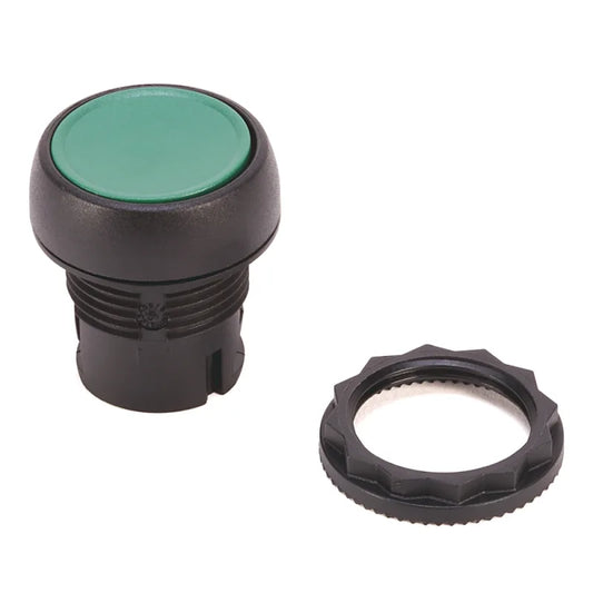 Allen-Bradley 800FP-F2 Push Button Actuator – 22.5mm, Round, Plastic, Flush, Black, Non-Illuminated