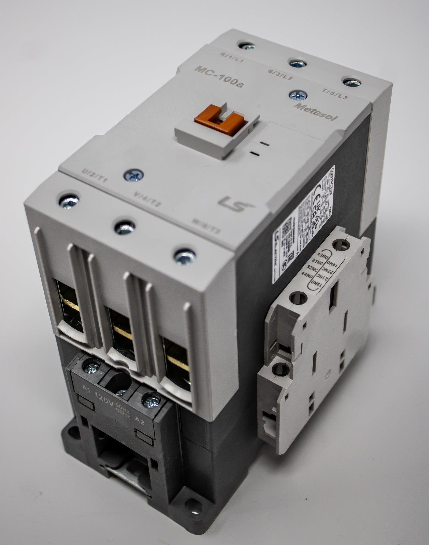 CONTACTOR, 100 AMP, 75HP @ 480,  40HP @ 220, 120 VOLT COIL, 100AF LSIS:1384002900