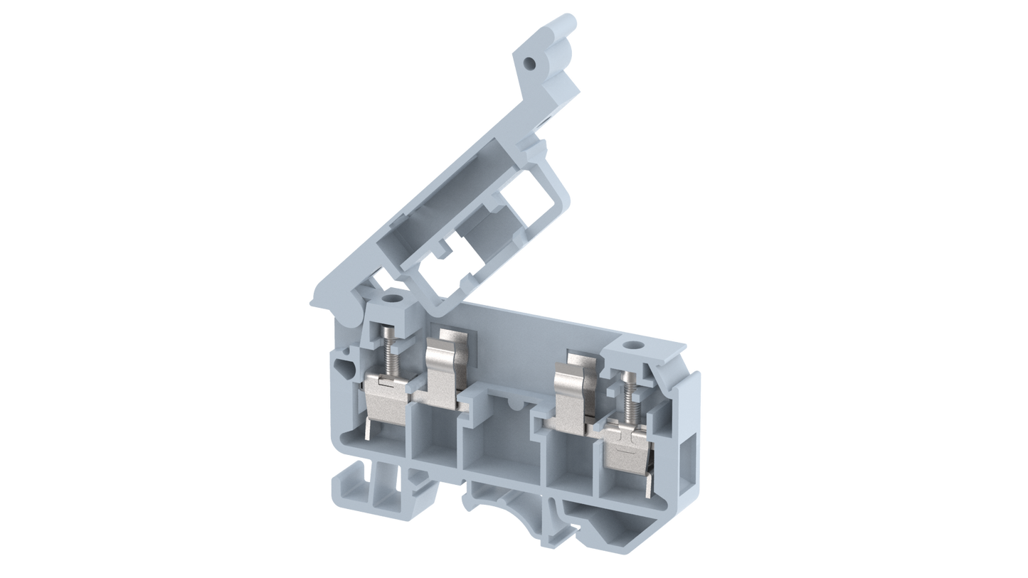 Elmex KUFH 4 Fuse Terminal Block Screw Clamp 800V 12A 4mm2 Lot of 39