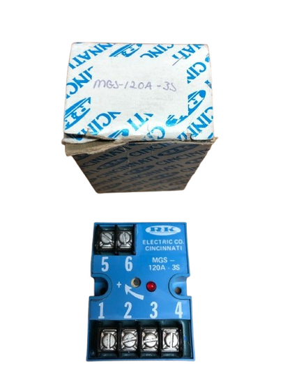 RK Electronics MGS-120A-3S Motion Guard Relay – Loss of Motion Sensor, 120V AC, 3-Second Delay
