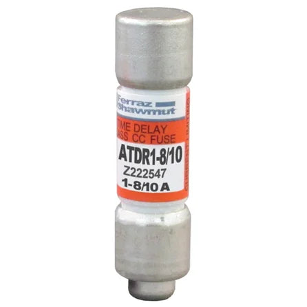 Mersen ATDR1-8/10 Amp-Trap 2000 Class CC Fuse – 1.8A, 600VAC/300VDC, Time-Delay Lot of 10