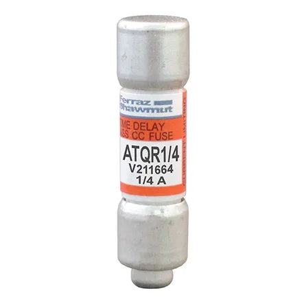 Mersen/Ferraz Shawmut ATQR 1/4 Amp-Trap 2000 Class CC Time-Delay Fuse - Lot of 8