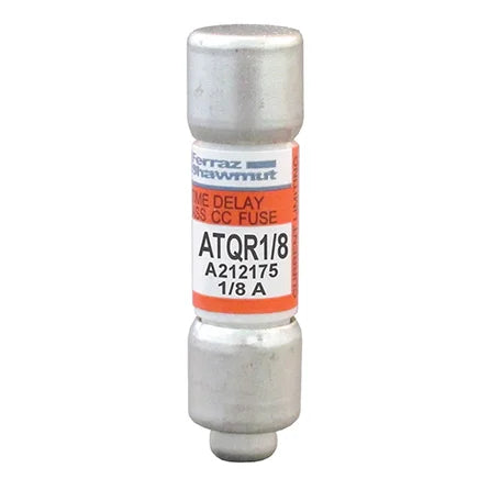 Mersen/Ferraz Shawmut ATQR 1/8 Amp-Trap 2000 Class CC Time-Delay Fuse - Lot of 8