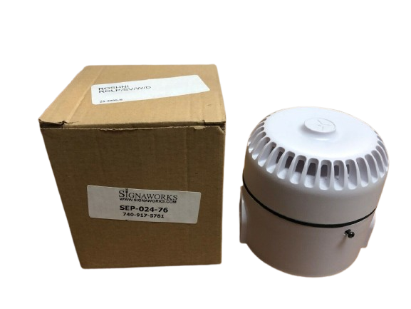 Signaworks SEP-024-76 Audible Alarm – 9-28V DC, 110dB, 26 Selectable Tones, Tall Base Surface Mount, IP65