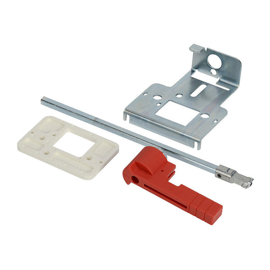 Socomec 37297540 NFPA 79 Handle Kit – Red/Yellow Pistol Grip, for FUSERBLOC/SIRCO 30-400A