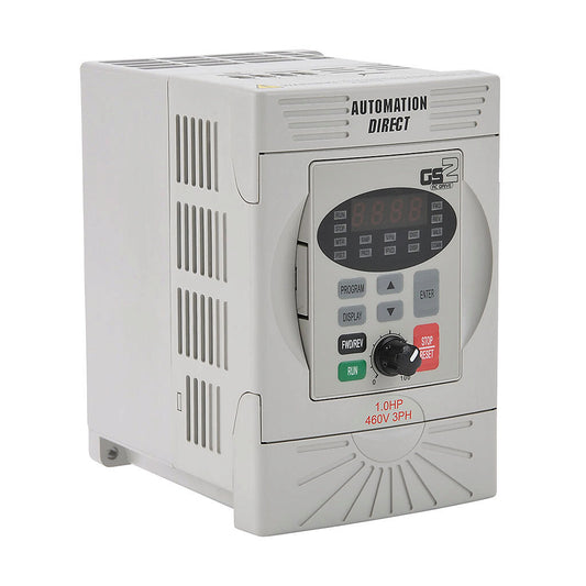 AutomationDirect Durapulse GS2 VFD (GS2-41P0) – 0.75kW (1HP), 480VAC 3-Phase, IP20