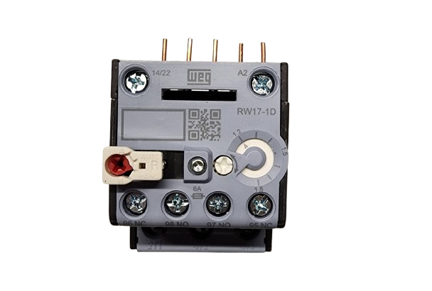WEG RW17-1D3-D018 Thermal Overload Relay – 1.2A to 1.8A Adjustable, 3-Pole, Class 10, for CWC Mini Contactors