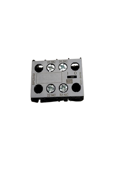 WEG BFCO-WEG BFC0-02 Auxiliary Contact Block – 2NC, Front Mount, for CWC07-CWC16 Mini Contactors