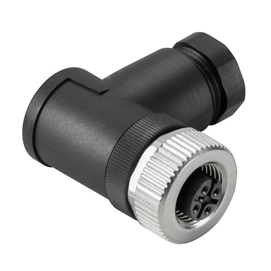 Weidmüller 9457700000 SAIBW-4/7 – M12 Female Connector, 4-Pole, A-Coded, 90° Right Angle, Screw Connection, IP67