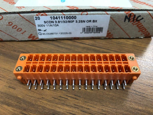 Weidmuller Terminal Block Header, 1041110000, Male Pins