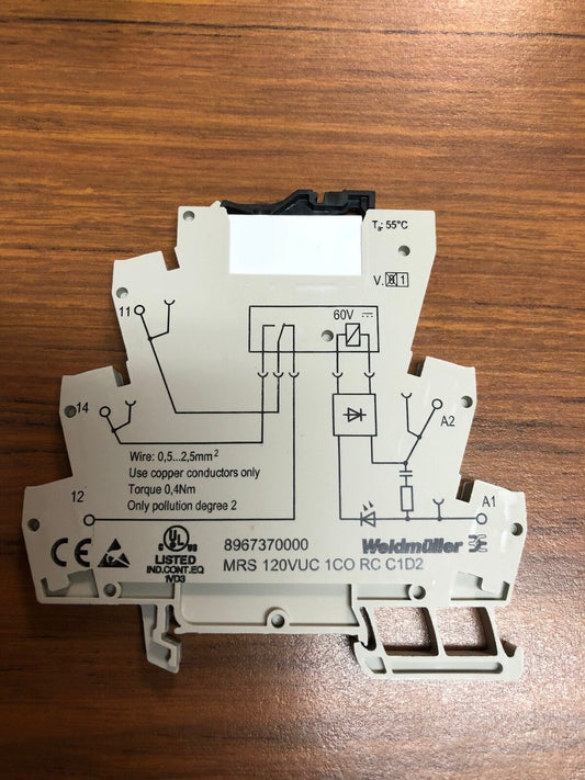 Weidmuller, Microseries,  Relay module, 120V/6A, 8967370000