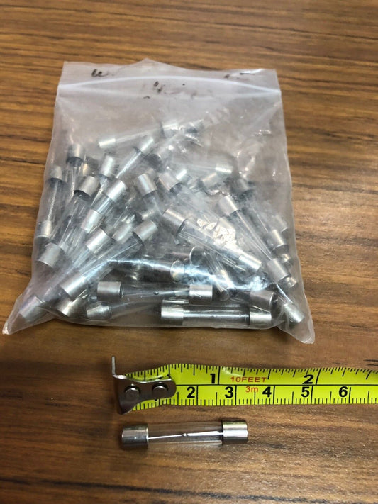 T5AL250V Glass fuse, 5A 250V, Slow Blow.  44 pieces SOLD IN 1 LOT